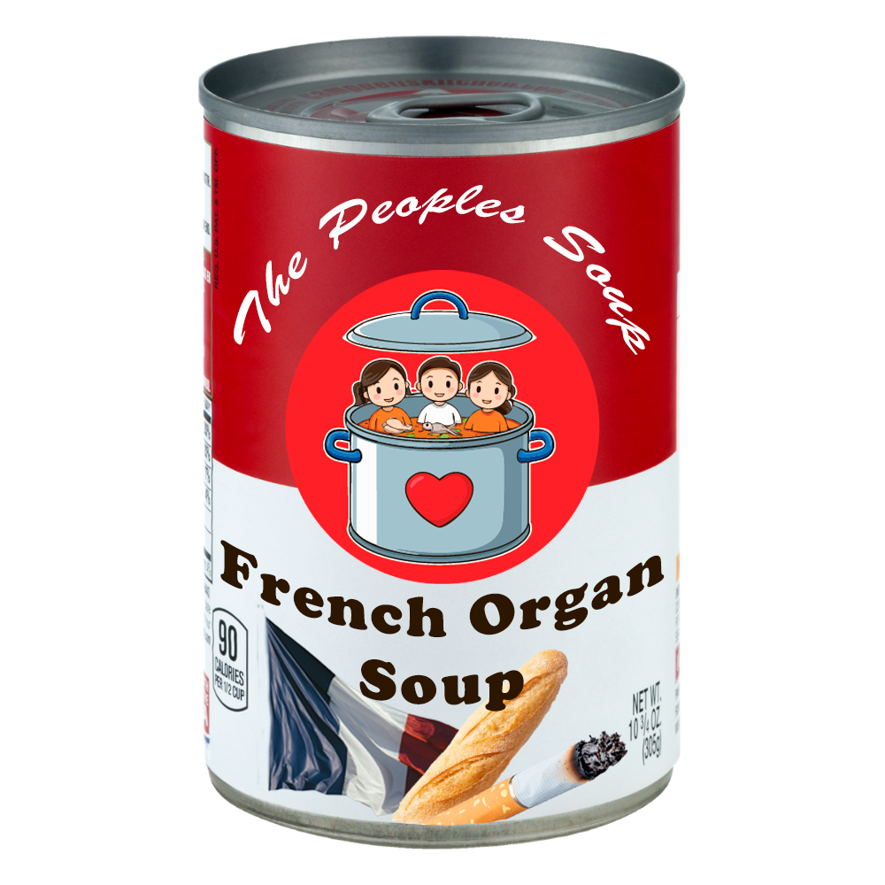 French Organ Soup Can