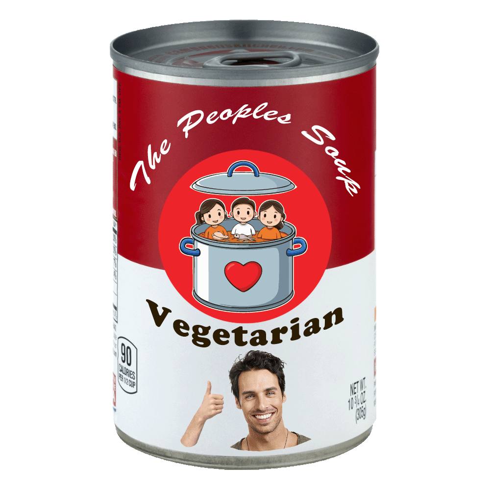 Vegetarian Soup Can